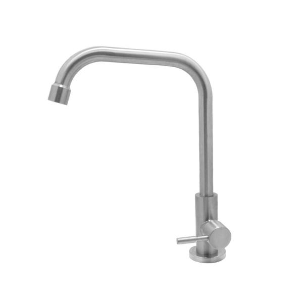 Torneira Pia Cozinha Mesa Tubo 90 Graus Inox Escovado 1/4V - Shophidraulica Imagem de Torneira Pia Cozinha Mesa Tubo 90 Graus Inox Escovado 1/4V