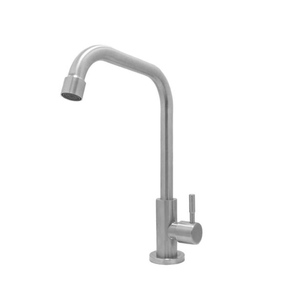 Torneira Pia Cozinha Mesa Tubo 90 Graus Inox Escovado 1/4V - Shophidraulica Imagem de Torneira Pia Cozinha Mesa Tubo 90 Graus Inox Escovado 1/4V