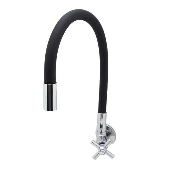 Torneira Pia Cozinha Parede Gourmet Color Preto Fosco 1/4V - Shophidraulica Imagem de Torneira Pia Cozinha Parede Gourmet Color Preto Fosco 1/4V