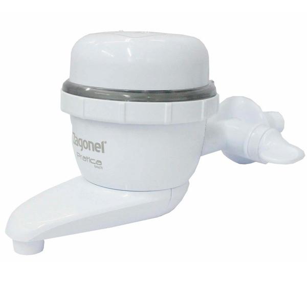 Torneira pratica touch eletronica 5000w 110v branco zagonel Imagem de Torneira pratica touch eletronica 5000w 110v branco zagonel