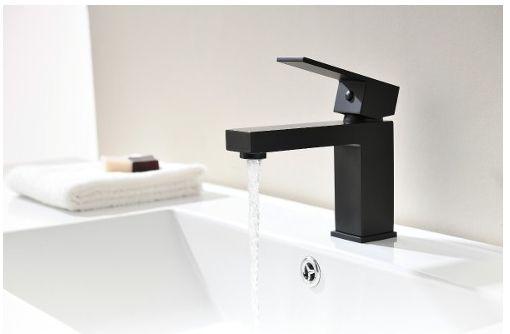 Torneira Preta Banheiro Monocomando Lavabo Bica Baixa - VBT Decor Imagem de Torneira Preta Banheiro Monocomando Lavabo Bica Baixa