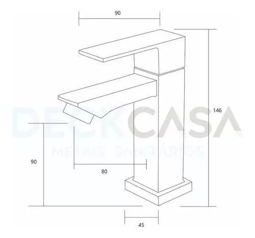 Imagem de Torneira Preta De Banheiro Lavabo Bica Redonda 