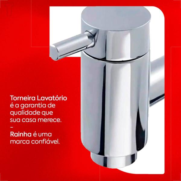 Imagem de Torneira rainha lavatorio mesa soft c65 27cm cromada