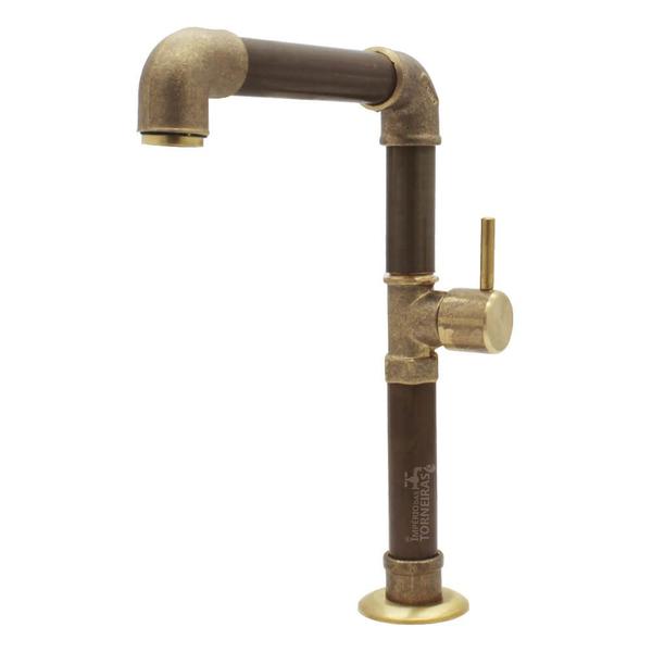 Imagem de Torneira Rustica Retro Industrial para Lavabo 22cm 2327