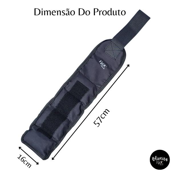 Imagem de Tornozeleira De Peso 3 Kg Preto Par Caneleira Treino Exercício Exercício Funcional Fitness Exercícios Musculação Academia Contem Um Par