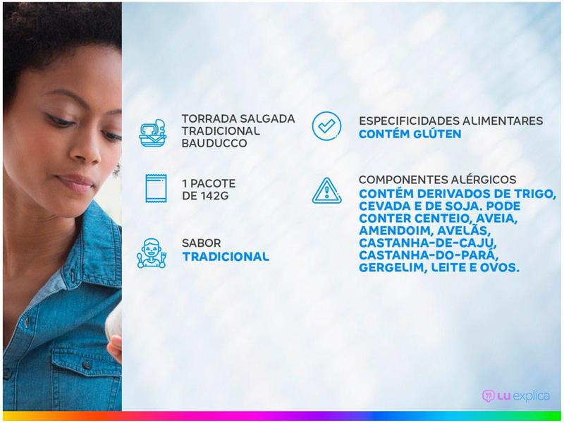 Torrada Bauducco Salgada Tradicional 142g Imagem de Torrada Bauducco Salgada Tradicional 142g