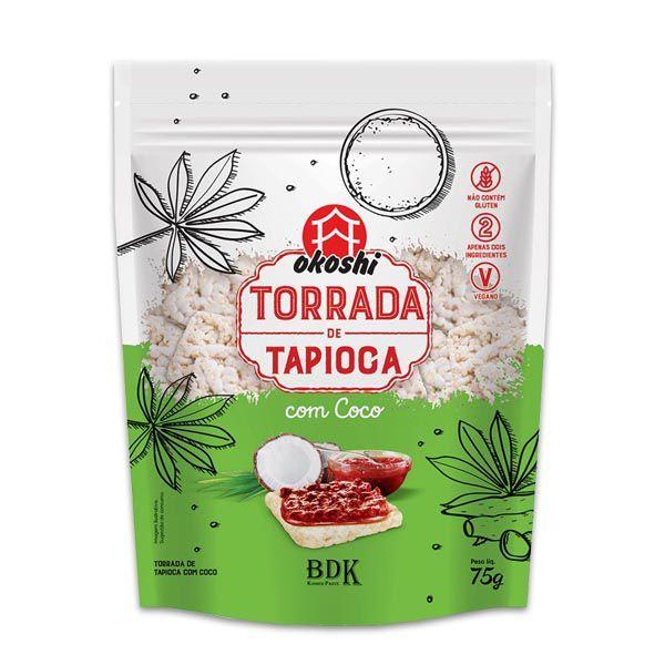 Imagem de Torrada de Tapioca com Coco Sem Glúten, Vegano Okoshi 75g