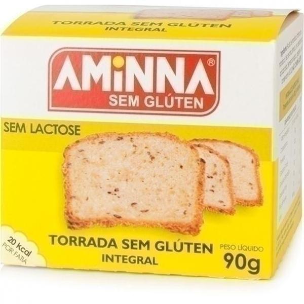 Torrada Integral 90g - Aminna Imagem de Torrada Integral 90g - Aminna