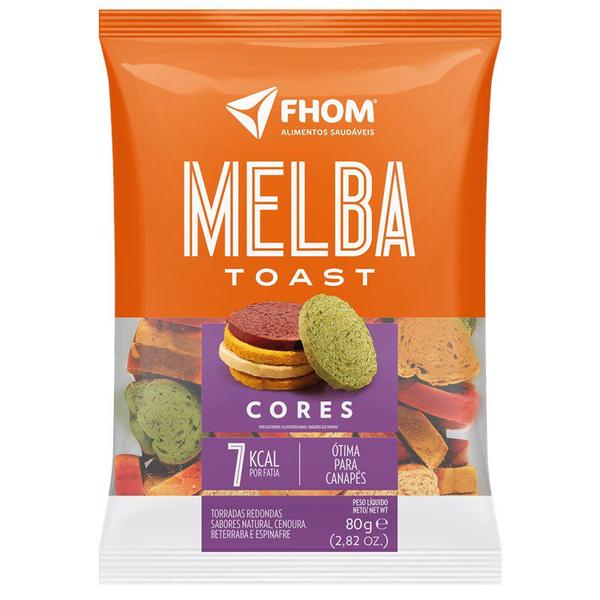 Torrada Melba Toast Cores 80g Vegano FHOM Imagem de Torrada Melba Toast Cores 80g Vegano FHOM