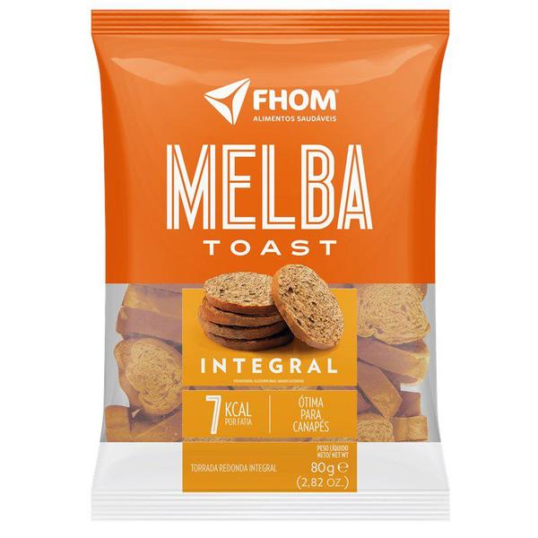 Torrada Melba Toast Integral 80g Vegano FHOM Imagem de Torrada Melba Toast Integral 80g Vegano FHOM