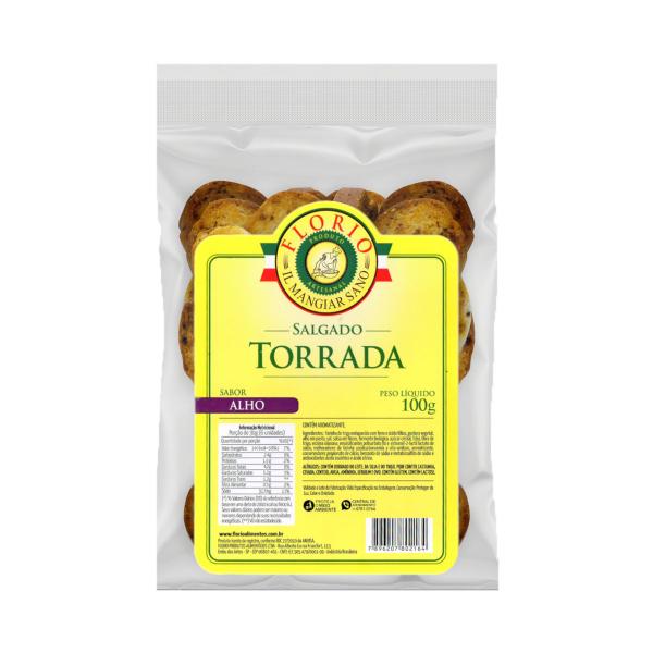 Imagem de Torrada Sabor Alho 100g Florio Mangiar Sano