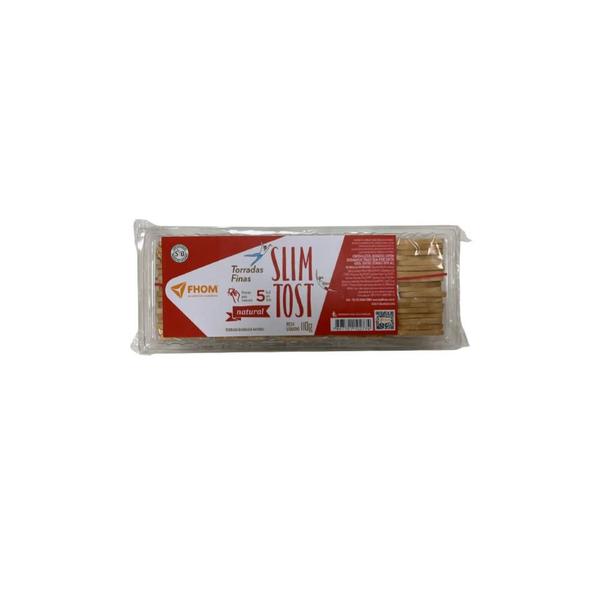 Imagem de Torrada Slim Tost Artesanal Natural 110g Vegano FHOM