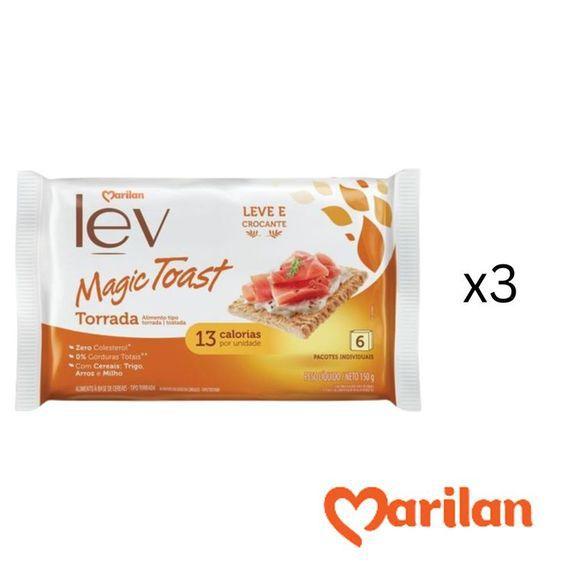 Torradinha Magic Toast Marilan Original Levinha Kit 450g Imagem de Torradinha Magic Toast Marilan Original Levinha Kit 450g