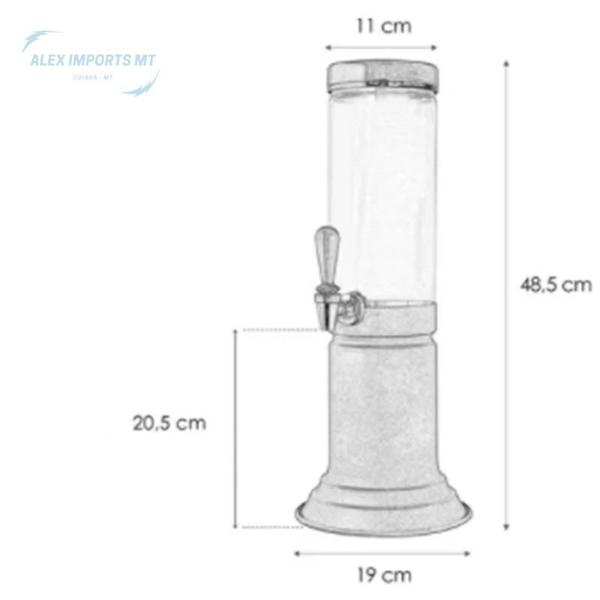 Imagem de Torre Chopp 1,5 Litros Com Refil Shop E Cerveja Top