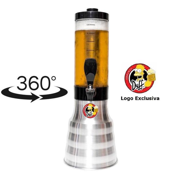 Torre Chopp Chopeira Beer 2 L + 2 Refil E Tampa Com Alça - BEER CHOPP Imagem de Torre Chopp Chopeira Beer 2 L + 2 Refil E Tampa Com Alça