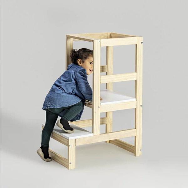 Imagem de Torre de Aprendizagem Autônoma com Mesa Sensorial Montessoriano Casatema