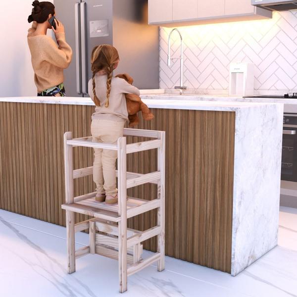 Imagem de Torre De Aprendizagem Com Mesa Infantil E Cadeirão Moderno