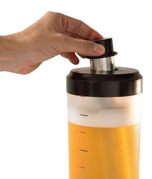 Torre De Chopp 3,5L Preta Com 2 Refil Gelante Copo Tulipa - Doutor Beer Imagem de Torre De Chopp 3,5L Preta Com 2 Refil Gelante Copo Tulipa