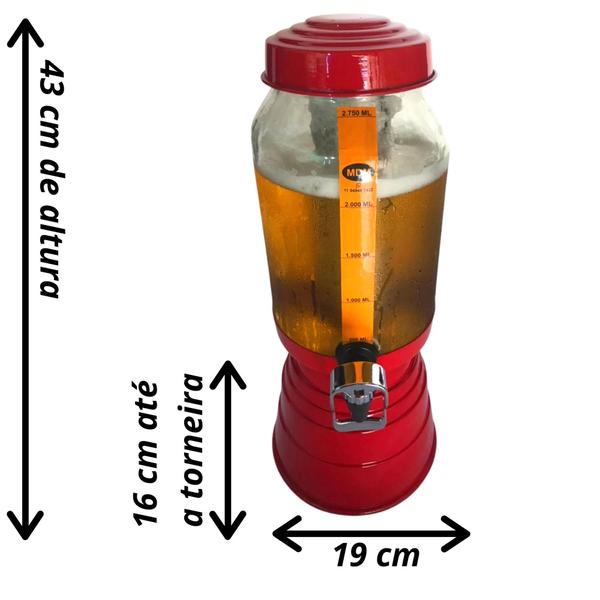 Imagem de Torre De Chopp Chopeira Cervejeira com Bastão Térmico