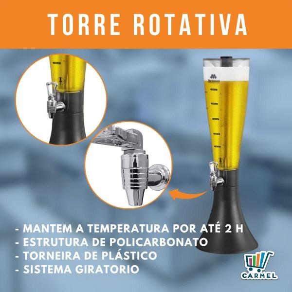 Imagem de Torre de Chopp Marcbeer Marchesoni 2,5 Litros com Refil e Torneira Extra