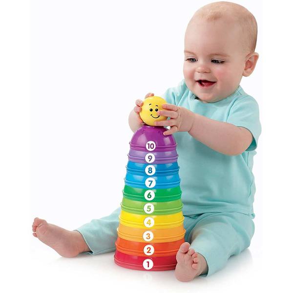 Imagem de Torre de Potinhos Coloridos Didático Infantil - Fisher-Price