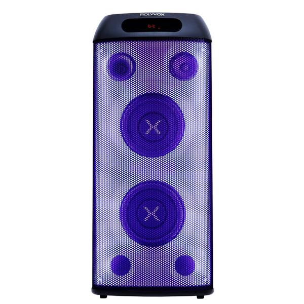 Torre de Som Amplificada Polyvox, TWS, 3 Vias, Full LED, 800W, Bluetooth, Bivolt, Preto - ... Torre de Som Amplificada Polyvox, TWS, 3 Vias, Full LED, 800W, Bluetooth, Bivolt, Preto - ...
