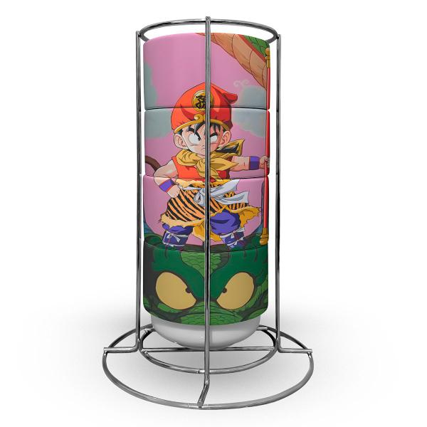 Imagem de Torre de Xícaras Decorativa Dragon Ball Z Gohan e Shenlong