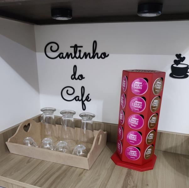 Imagem de TORRE GIRATÓRIA ORGANIZADOR DE CÁPSULAS DE CAFÉ DOLCE GUSTO - Capacidade 30 caps