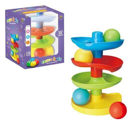 Torre Interativa Corre A Bola Estimula Visão E Tato 21Cm - Art Brink Imagem de Torre Interativa Corre A Bola Estimula Visão E Tato 21Cm