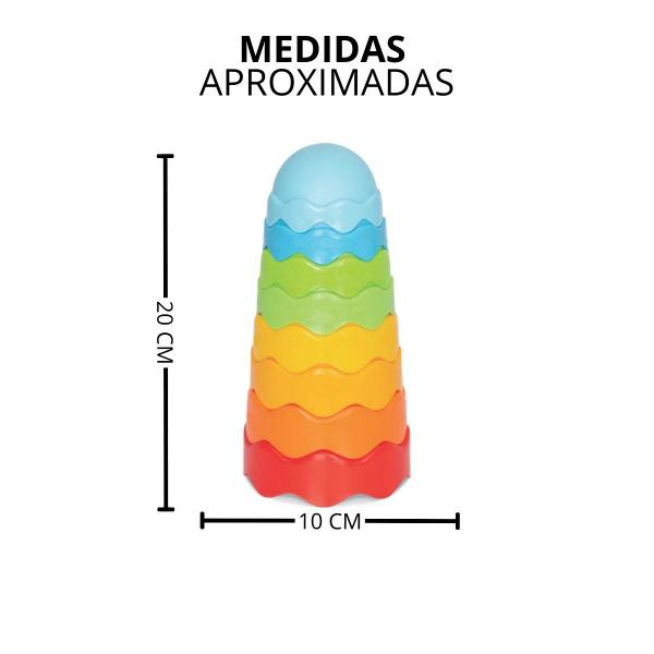 Imagem de Torre Mágica Baby Brinquedo Educativo Empilhar Encaixar