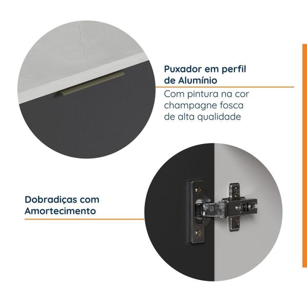 Torre Quente 2 Nichos Forno e Microondas com Rodapé Puxador 150cm Ipanema Cabecasa Madeiramadeira Imagem de Torre Quente 2 Nichos Forno e Microondas com Rodapé Puxador 150cm Ipanema Cabecasa Madeiramadeira