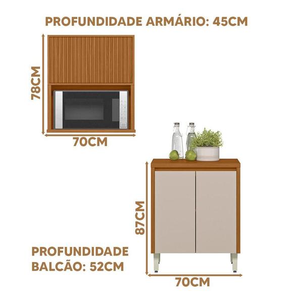 Imagem de Torre Quente Ripada Modulada 2 Peças Nature Off White Miranda Shop JM