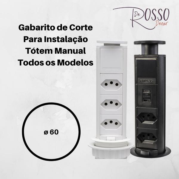 Imagem de Torre Tomada Multiplug 2 Tomadas 10A + 2 USB Rápido - Marrom