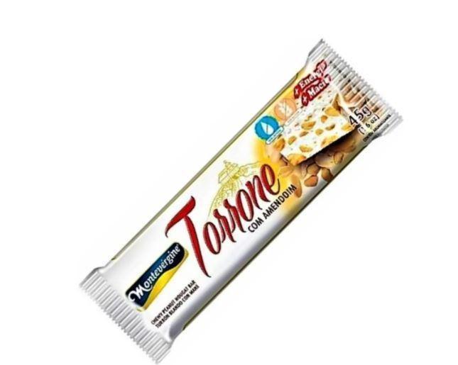 Torrone Com Amendoim 12Un 45G Montevergine - Montevérgine Imagem de Torrone Com Amendoim 12Un 45G Montevergine