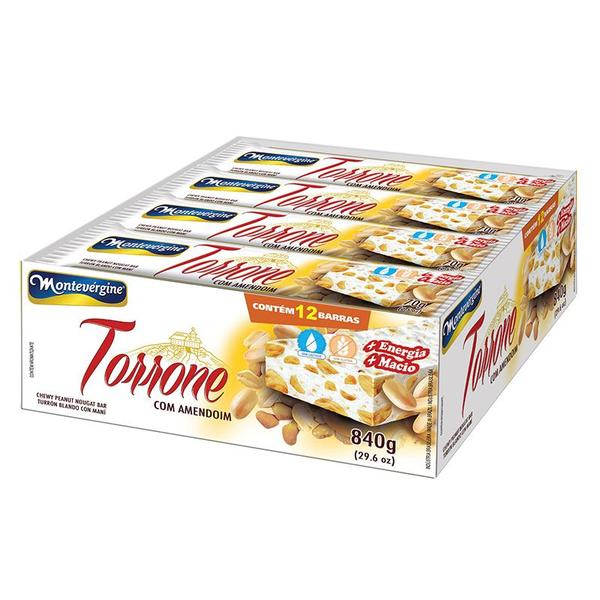 Imagem de Torrone Com Amendoim 12X70G Montevérgine