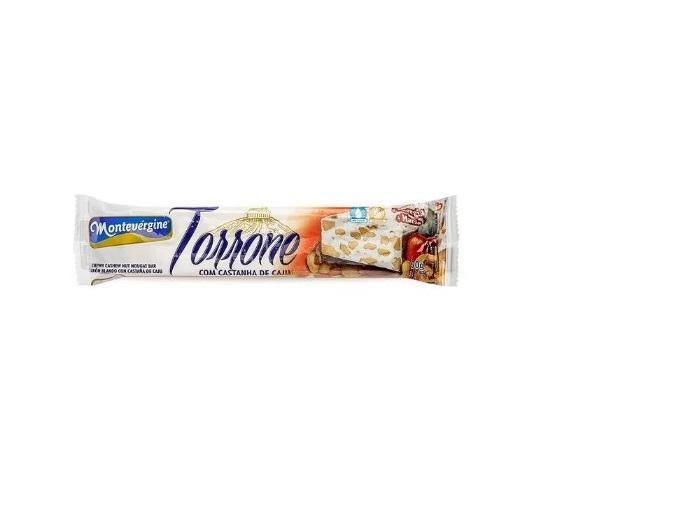 Torrone Com Castanha De Caju Montevergine - 24 Unids De 45G - Montevérgine Imagem de Torrone Com Castanha De Caju Montevergine - 24 Unids De 45G