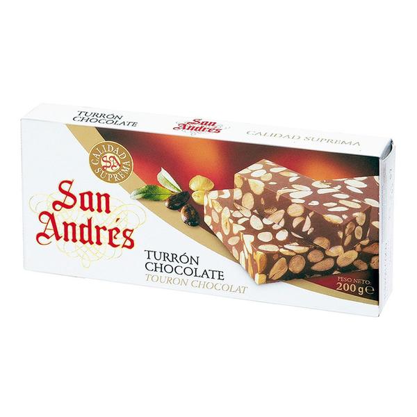 Imagem de Torrone de Chocolate ao Leite com Amêndoas San Andrés 200g