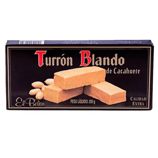 Imagem de Torrone Mole Blando Espanhol Él Belén Amendoim 200g