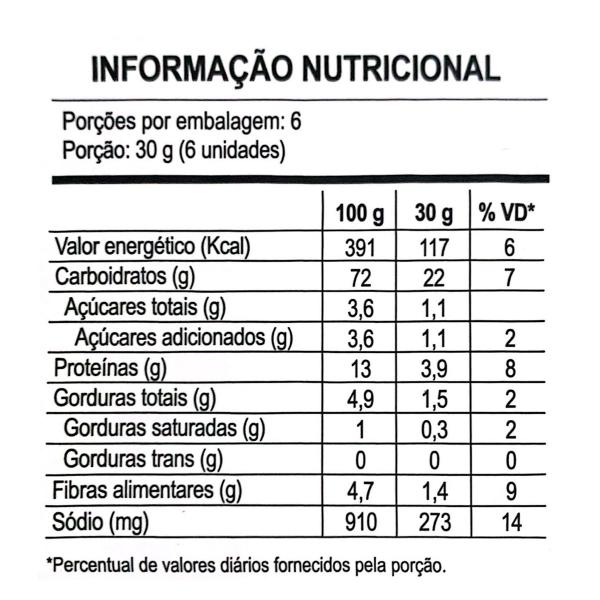 Imagem de Tostata Salgada Sabor Azeitona Preta 180g Casa Fortunato