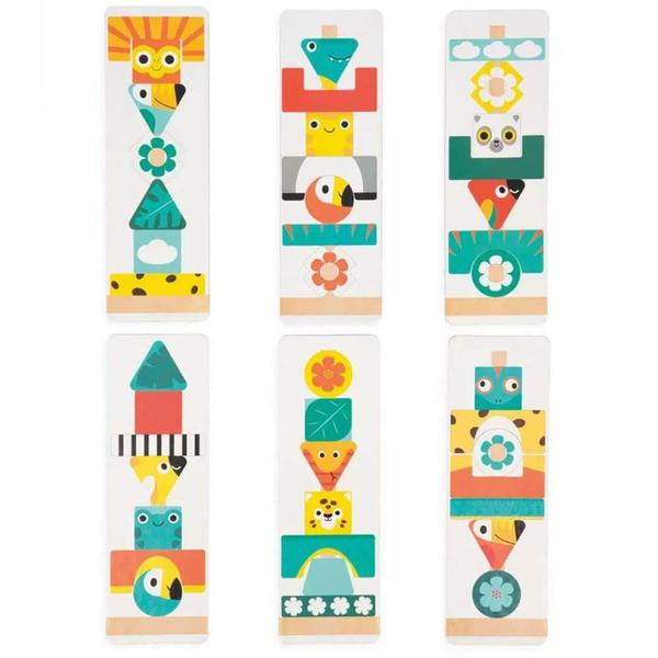 Totem de empilhar com 52 pecas tropik maped Imagem de Totem de empilhar com 52 pecas tropik maped