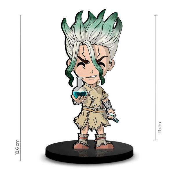 Imagem de Totem Médio Boneco 14cm Dr.Stone Senku Ishigami + Base