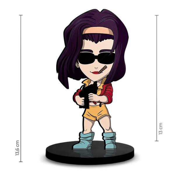 Totem Médio Boneco Cowboy Bebop Faye Valentine 14cm + Base - ShopC Imagem de Totem Médio Boneco Cowboy Bebop Faye Valentine 14cm + Base