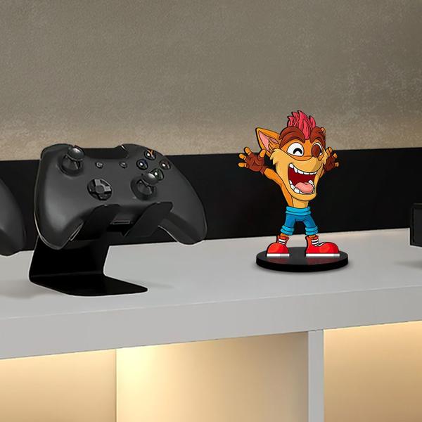 Imagem de Totem Médio Boneco Crash Bandicoot Woah Crash 14cm + Base