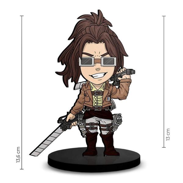 Imagem de Totem Médio Boneco Hanji Zoe Attack on Titan 14cm + Base