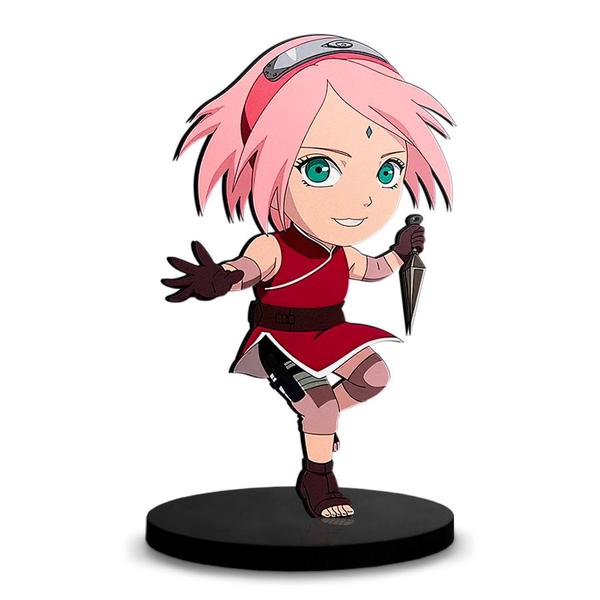 Imagem de Totem Médio Boneco Naruto Sakura Haruno 14cm + Base