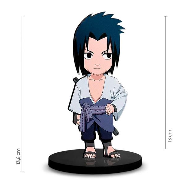 Imagem de Totem Médio Boneco Naruto Sasuke Uchiha 14cm + Base