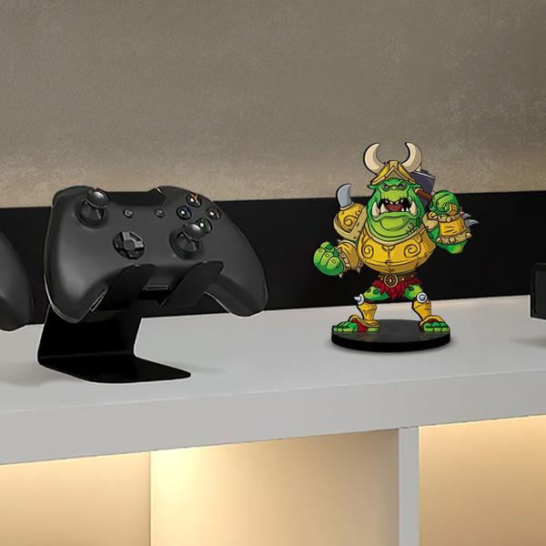 Imagem de Totem Médio Boneco Spyro Gnasty Gnorc 14cm + Base