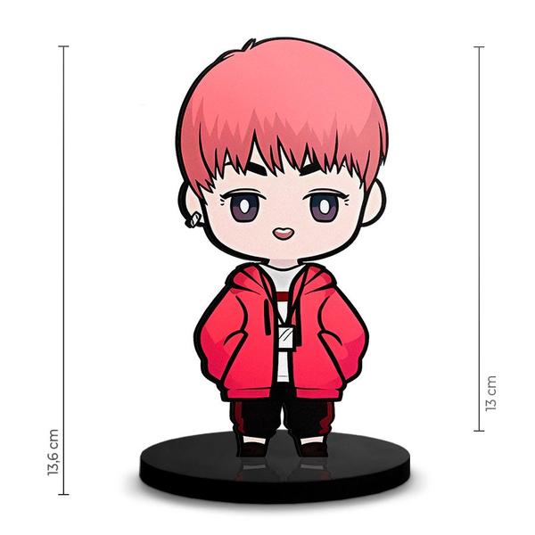 Imagem de Totem Pequeno Boneco BTS - Kim-Taehyung 7cm + Base