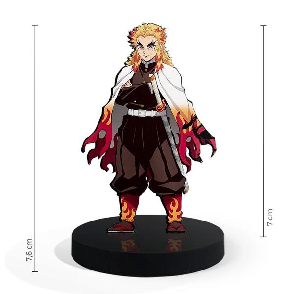 Totem Pequeno Boneco Demon Slayer Kyojuro Rengoku 7cm + Base - ShopC Imagem de Totem Pequeno Boneco Demon Slayer Kyojuro Rengoku 7cm + Base