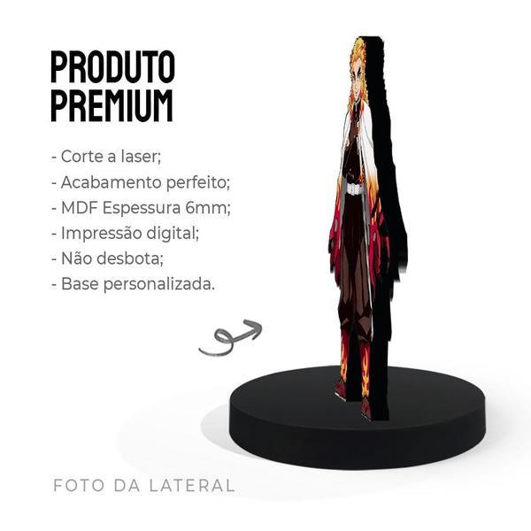 Totem Pequeno Boneco Demon Slayer Kyojuro Rengoku 7cm + Base - ShopC Imagem de Totem Pequeno Boneco Demon Slayer Kyojuro Rengoku 7cm + Base
